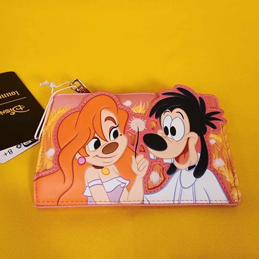 Loungefly Disney A Goofy Movie Max & Roxanne Dandelion Flap Wallet NEW - Picture 7 of 12